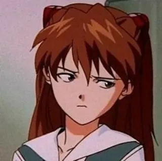 🌟 Asuka Langley Soryu Neon Genesis Evangelion Anime, Charakter, Mädchen, Manga, Asuka Langley Soryu, Neon Genesis Evangelion telegram sticker