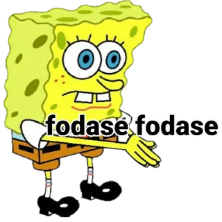 🖕 Spongebob fodase fodase cartoon, Spongebob, offensive telegram sticker