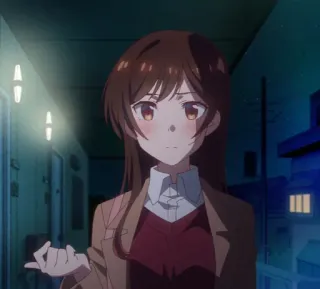 🌸 Chizuru Mizuhara Rent-A-Girlfriend Anime, Dziewczyna, Chizuru Mizuhara, Rent-a-Girlfriend, Kreskówka, Postać telegram sticker