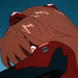 😞 Asuka Langley Soryu Neon Genesis Evangelion anime, character, neon genesis evangelion, aska, asukalangley telegram sticker