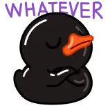 Black Duck :: @stickers_chaos telegram stickers