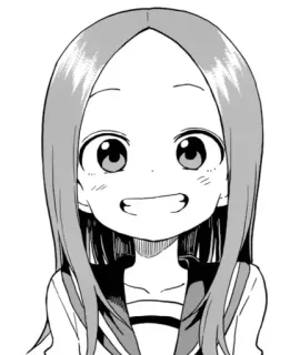 😃 Takagi Teasing Master Takagi-san anime, manga, takagi, teasing master takagi-san, cartoon, girl, smile telegram sticker