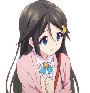 🌚 Anime, Ragazza, Carino, Cartone animato, Personaggio telegram sticker