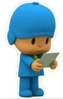 🕳 Pocoyo desenho animado, Pocoyo, criança, azul, personagem telegram sticker
