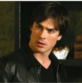 👀 Damon Salvatore The Vampire Diaries 뱀파이어, 초자연, 드라마, 로맨스, 이안 소머헐더 telegram sticker