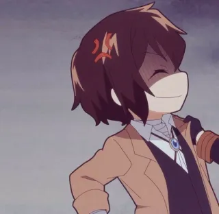 @animecuteth Bungou Stray Dogs Wan whatsapp stickers