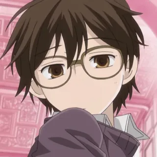 ⏱ anime, boy, glasses, cute telegram sticker