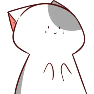 🙄 mèo, dễ thương, động vật, nhãn dán, phim hoạt hình telegram sticker
