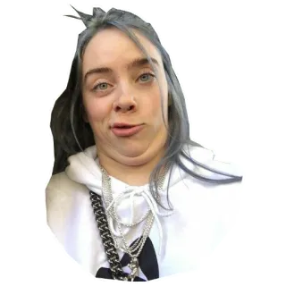 🤪 Billie Eilish Billie Eilish, นักร้อง, คนดัง, นักดนตรี, ป็อปสตาร์ telegram sticker