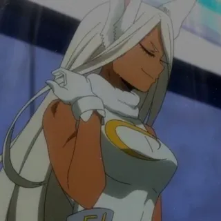 ✨ Miruko My Hero Academia Miruko, My Hero Academia, Anime, Lapin, Héros telegram sticker