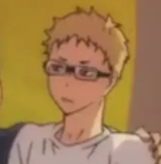 ✨ Tsukishima Kei Haikyuu!! anime, Haikyuu!!, Tsukishima Kei, character telegram sticker