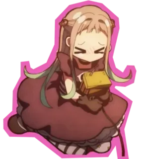 😍 Nene Yashiro Toilet-bound Hanako-kun anime, manga, cute, girl, blush, kawaii, Nene Yashiro, Toilet-bound Hanako-kun whatsapp sticker