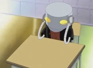 🤔 Roboter, Anime, Klassenzimmer, Schüler, Schreibtisch whatsapp sticker