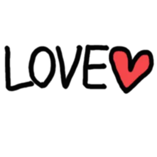 ❤️ LOVE miłość, serce, związek, uczucie, romantyzm telegram sticker