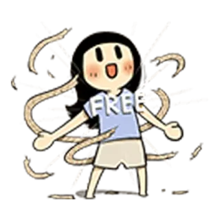 Smile Brush 2 (Line) telegram stickers