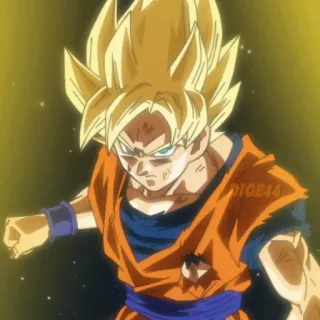 😤 Goku Dragon Ball Anime, Dragon Ball, Goku, Super Saiyan, Manga, Combat, Dessin animé telegram sticker