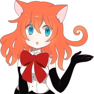 A Magic Cat Girl telegram stickers