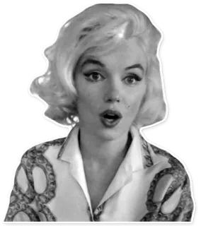 😮 Marilyn Monroe актриса, Мэрилин, Монро, блондинка, голливуд, знаменитость telegram sticker
