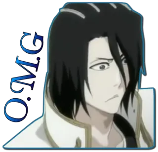 😳 OMG anime, chocado, surpresa, retrato, mangá, desenho animado, personagem whatsapp sticker