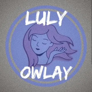 💋 LULY OWLAY mulher, roxo, ilustração, personagem, arte, adesivo whatsapp sticker