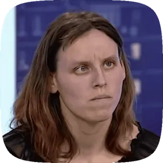 😔 Gillian McKeith You Are What You Eat telegram sticker