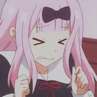 😐 Chika Fujiwara Kaguya-sama: Love Is War anime, chika, fujiwara, kawaii, cute, expression telegram sticker