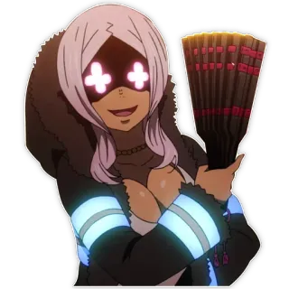 🤩 Fire Force anime, Fire Force, sticker, Hibana telegram sticker