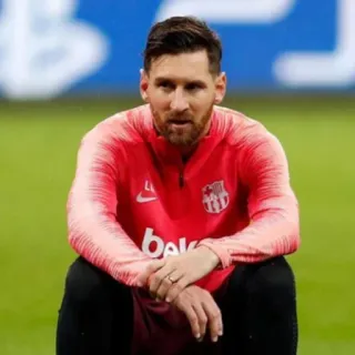 🎲 Lionel Messi ฟุตบอล, ฟุตบอล, นักกีฬา, เมสซี่, บาร์เซโลน่า telegram sticker