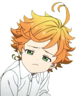 😐 Emma The Promised Neverland Anime, The Promised Neverland, Emma, Charakter, Traurig, Manga whatsapp sticker