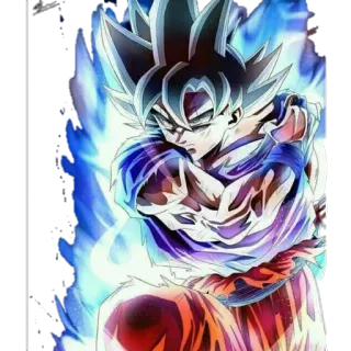 😠 Goku Dragon Ball anime, dragon ball, goku, super saiyan, ultra instinct telegram sticker