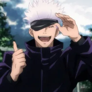🥡 Gojo Satoru Jujutsu Kaisen anime, manga, gojo, jujutsu kaisen, satoru telegram sticker