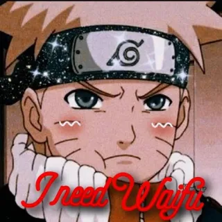🌟 Naruto I need Waifu アニメ, ナルト, ワイフ, 漫画 telegram sticker