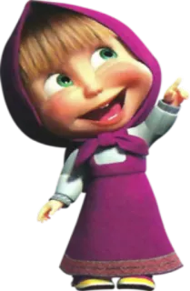 👆 Masha Masha and the Bear kartun, gadis, Masha, Masha dan Beruang, anak-anak, animasi telegram sticker