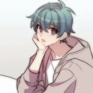 💬 Anime, Manga, Chico, Dibujo animado, Ilustración telegram sticker