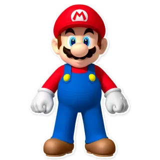 🔴 Mario mario, nintendo, charakter, super mario, videospielcharakter telegram sticker