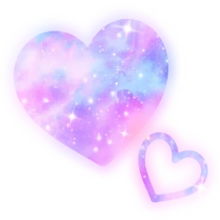💜 Herz, Galaxie, Sterne, Liebe, Lila, Rosa, Aufkleber, Weltraum whatsapp sticker