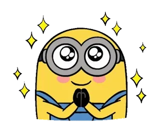 🐻 Minion Despicable Me Minion, Cartoon, Niedlich, Animiert, Charakter, Glitzer telegram sticker