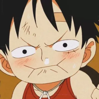 😤 Monkey D. Luffy One Piece Anime, Mangá, One Piece, Monkey D. Luffy, Engraçado, Desenho animado whatsapp sticker