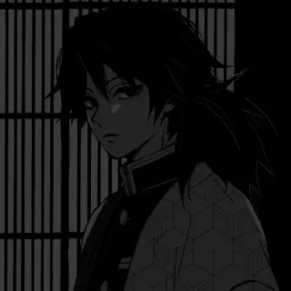 🖤 Giyu Tomioka Demon Slayer anime, manga, giyu tomioka, demon slayer, character whatsapp sticker
