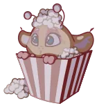 🍿 생물, 동물, 팝콘, 귀여운, 만화 telegram sticker