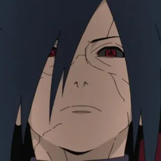 🗝 Madara Uchiha Naruto anime, manga, uchiha, sharingan, villain telegram sticker