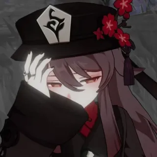 🥀 Hu Tao Genshin Impact Anime, Genshin Impact, Hu Tao, Videospiel, Charakter, Weiblich, Hut telegram sticker