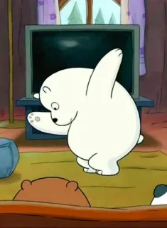 ✨ Ice Bear We Bare Bears Dibujos animados, Oso, Oso polar, Bailando, We Bare Bears telegram sticker