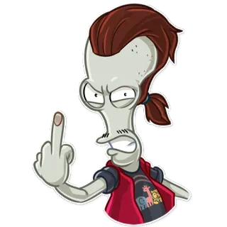 🖕 Roger American Dad! roger, american dad, ngón giữa, xúc phạm telegram sticker