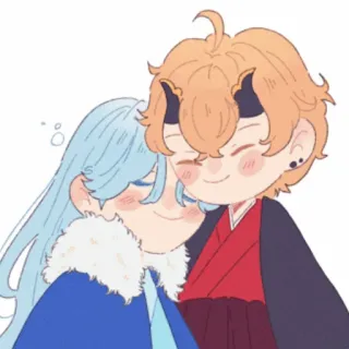 🍡 Anime, Kreskówka, Słodkie, Postać, Ilustracja, Sztuka cyfrowa telegram sticker