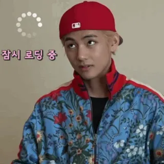 🤔 잠시 로딩 중 kpop, Idol, lädt, wartet telegram sticker