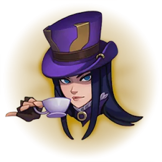 🎮 Caitlyn League of Legends caitlyn, league of legends, video game, sticker, tea, hat telegram sticker