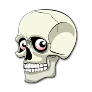 😎 crâne, squelette, Halloween, effrayant, sinistre whatsapp sticker