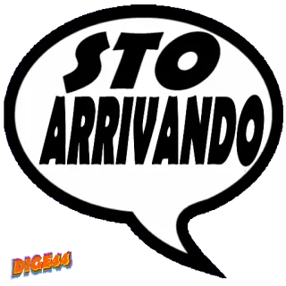 🛴 STO ARRIVANDO italiano, fumetto, in arrivo, arrivo telegram sticker