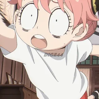 🏃‍♀️ Anya Forger Spy x Family Anime, Bambino, Spy x Family, Anya, Anya Forger, Scioccata, Cartone animato telegram sticker